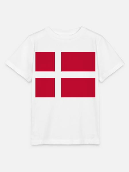 Flagge von Dänemark - Stanley/Stella Kinder T-Shirt MINI CREATOR  - Weiß