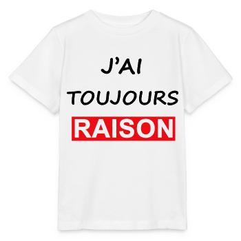 J AI TOUJOUR RAISON - T-shirt bio MINI CREATOR Stanley/Stella Enfant - blanc - Devant - Maike (125cm)