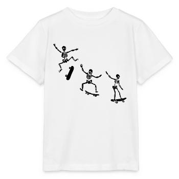 SKELETONS PATINEURS - T-shirt bio MINI CREATOR Stanley/Stella Enfant - blanc - Devant - Maike (125cm)