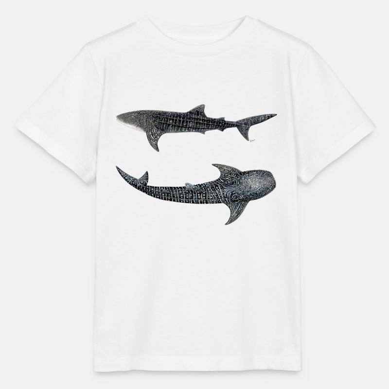 Requin baleine (Rhincodon typus) - T-shirt bio MINI CREATOR Stanley/Stella Enfant - blanc
