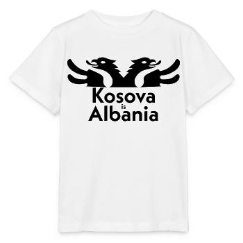 Kosova est Albanie - T-shirt bio MINI CREATOR Stanley/Stella Enfant - blanc - Devant - Maike (125cm)