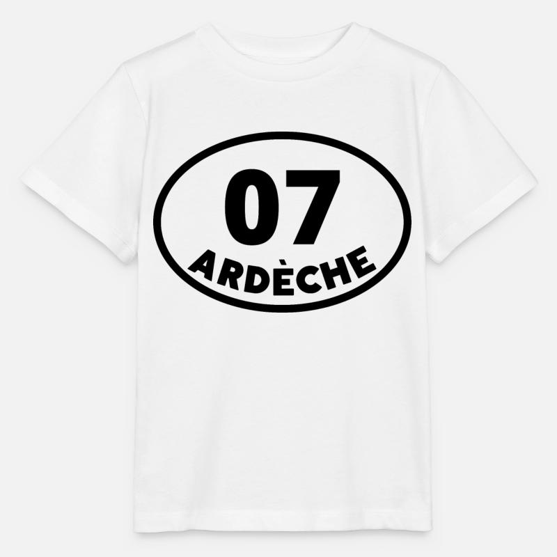 07 ardèche - T-shirt bio MINI CREATOR Stanley/Stella Enfant - blanc