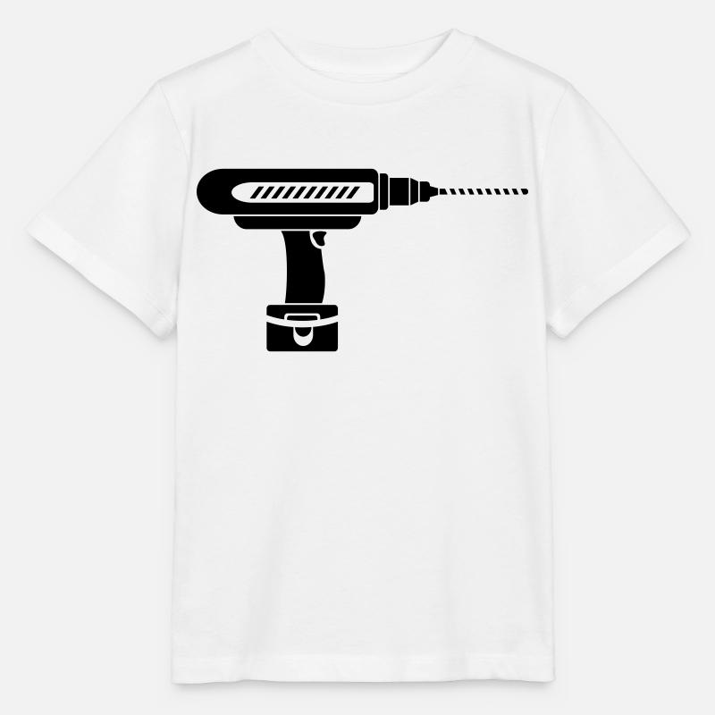 perceuse visseuse - T-shirt bio MINI CREATOR Stanley/Stella Enfant - blanc
