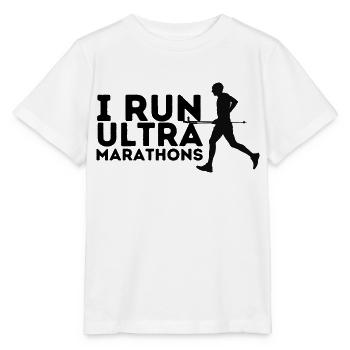 I run ultra Marathons - Stanley/Stella Kinder T-Shirt MINI CREATOR  - Weiß - Vorne - Maike (125cm)