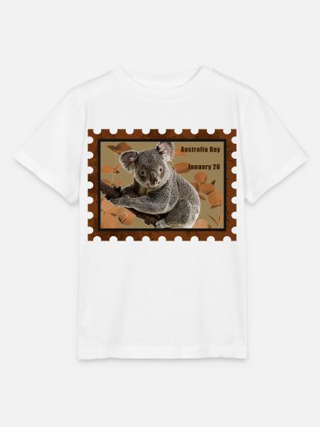 Koala Briefmarke - Stanley/Stella Kinder T-Shirt MINI CREATOR - Weiß