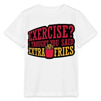 Exercice Extra Fries Citation - T-shirt bio MINI CREATOR Stanley/Stella Enfant - blanc - Devant - Maike (125cm)
