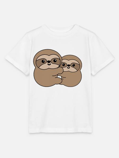 Faultier - Stanley/Stella Kinder T-Shirt MINI CREATOR  - Weiß