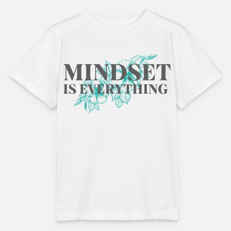 Mindset is everything - Inspirierender Spruch - Stanley/Stella Kinder T-Shirt MINI CREATOR  - Weiß