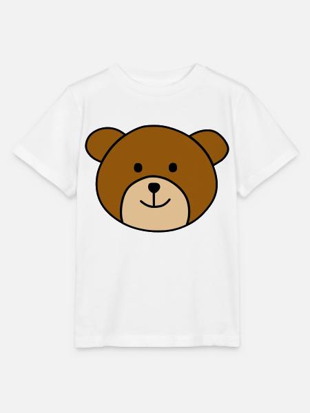 Cute bear - Stanley/Stella Kinder T-Shirt MINI CREATOR  - Weiß