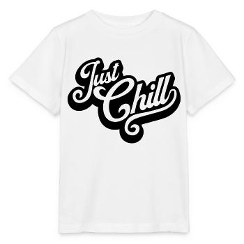 Just Chill Text Logo - Stanley/Stella MINI CREATOR Kids’ T-Shirt - white - Front - Maike (125cm)