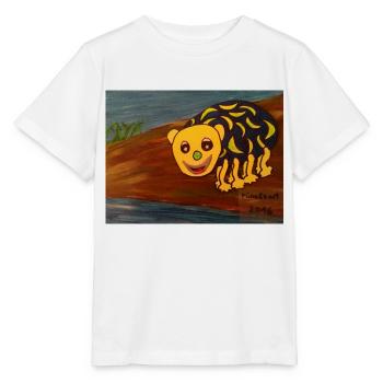 Comic Spinne lustig und bunt - Stanley/Stella Kinder T-Shirt MINI CREATOR  - Weiß - Vorne - Maike (125cm)