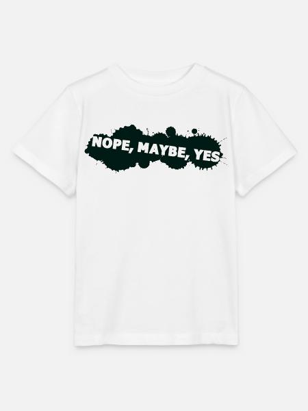 nope peut-être oui - T-shirt bio MINI CREATOR Stanley/Stella Enfant - blanc