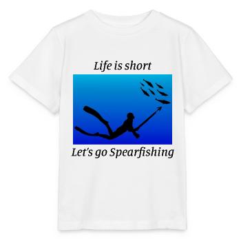 Pêche sous-marine Pêche sous-marine Pêche au harpon - T-shirt bio MINI CREATOR Stanley/Stella Enfant - blanc - Devant - Maike (125cm)