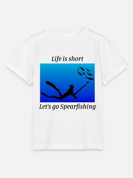 Speerfischen Speerfischen Speerfischer Fischen - Stanley/Stella Kinder T-Shirt MINI CREATOR  - Weiß