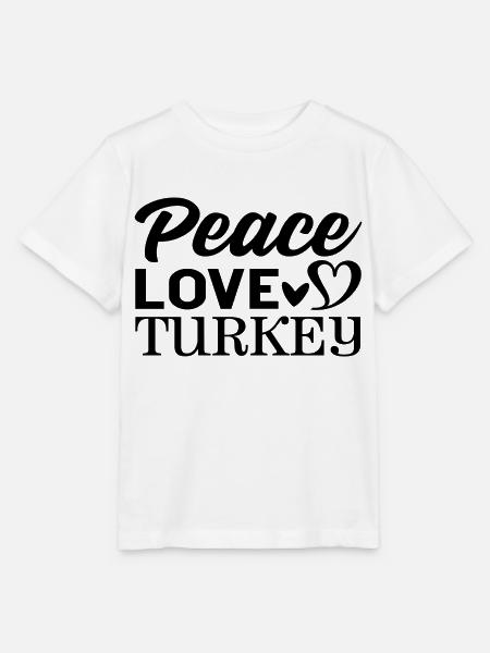 Peace Love Turkey - Stanley/Stella Kinder T-Shirt MINI CREATOR - Weiß