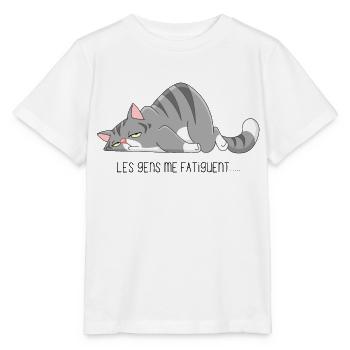 Menschen machen mich müde - Stanley/Stella Kinder T-Shirt MINI CREATOR  - Weiß - Vorne - Maike (125cm)