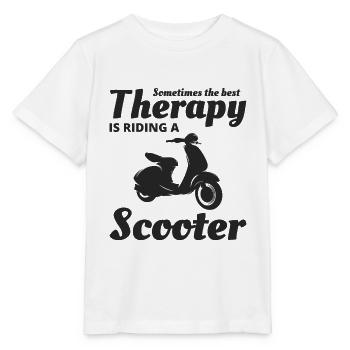 Scooter Rider Scootering Moto Racer Ride - T-shirt bio MINI CREATOR Stanley/Stella Enfant - blanc - Devant - Maike (125cm)