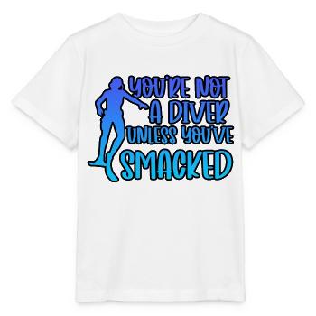 You're Not A Diver Unless You've Smacked 3 - Stanley/Stella Kinder T-Shirt MINI CREATOR  - Weiß - Vorne - Maike (125cm)