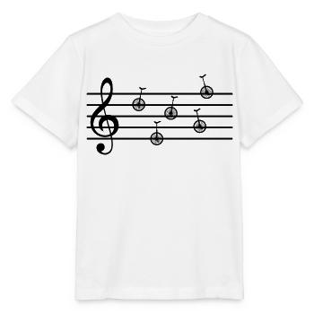 monocycle artiste monocycle monocycle rider - T-shirt bio MINI CREATOR Stanley/Stella Enfant - blanc - Devant - Maike (125cm)