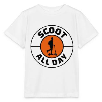 Electric Scooter Driver Motorized E-Scooter - Stanley/Stella MINI CREATOR Kids’ T-Shirt - white - Front - Maike (125cm)