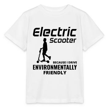 Electric Scooter Driver Motorized E-Scooter - Stanley/Stella MINI CREATOR Kids’ T-Shirt - white - Front - Maike (125cm)