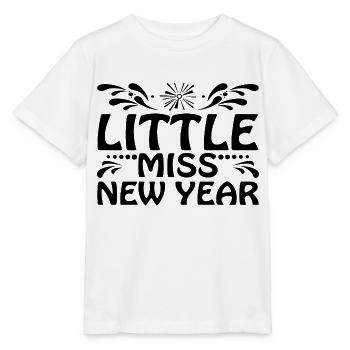 Petite Miss Nouvel An - T-shirt bio MINI CREATOR Stanley/Stella Enfant - blanc - Devant - Maike (125cm)