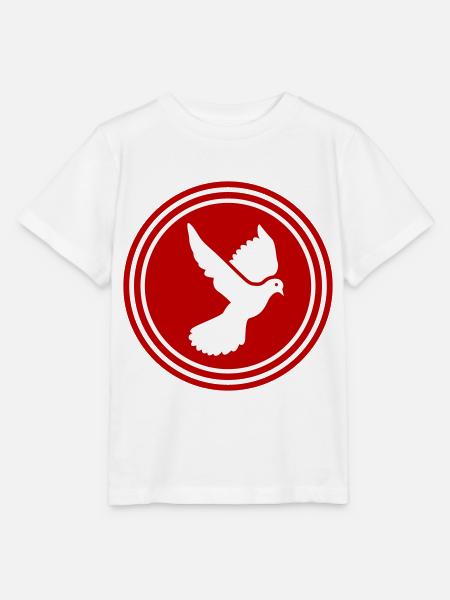Taube symbol - Stanley/Stella Kinder T-Shirt MINI CREATOR  - Weiß