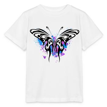 Butterfly encre - T-shirt bio MINI CREATOR Stanley/Stella Enfant - blanc - Devant - Maike (125cm)