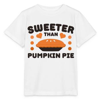 Sweeter Than Pumpkin Pie - Stanley/Stella Kinder T-Shirt MINI CREATOR  - Weiß - Vorne - Maike (125cm)