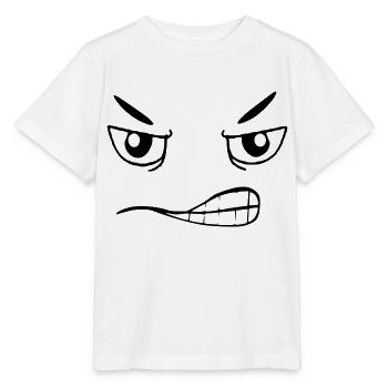 Visage maléfique - T-shirt bio MINI CREATOR Stanley/Stella Enfant - blanc - Devant - Maike (125cm)