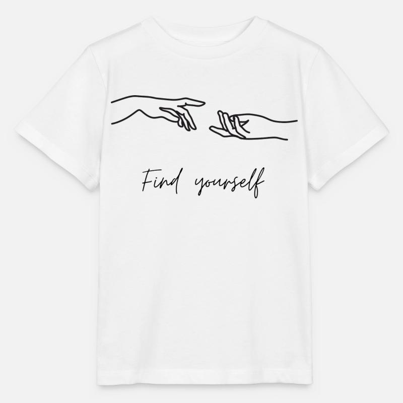 Find yourself - Stanley/Stella Kinder T-Shirt MINI CREATOR  - Weiß