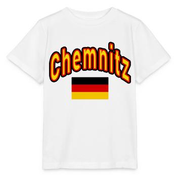 Chemnitz germany flag - Stanley/Stella MINI CREATOR Kids’ T-Shirt - white - Front - Maike (125cm)