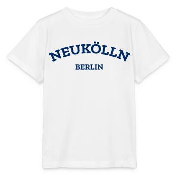 Berlin - Neukölln - Berlinerin - Berliner Bär - Stanley/Stella Kinder T-Shirt MINI CREATOR  - Weiß - Vorne - Maike (125cm)