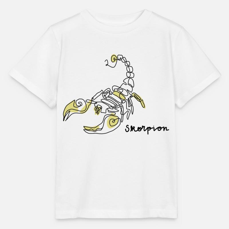 Sternzeichen Skorpion - Stanley/Stella Kinder T-Shirt MINI CREATOR  - Weiß
