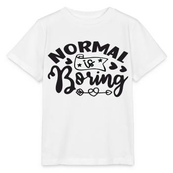 Normal est ennuyeux - T-shirt bio MINI CREATOR Stanley/Stella Enfant - blanc - Devant - Maike (125cm)