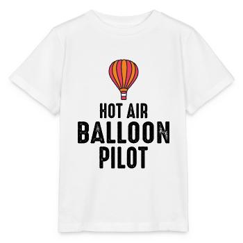 Montgolfière Montgolfière Pilote de montgolfière - T-shirt bio MINI CREATOR Stanley/Stella Enfant - blanc - Devant - Maike (125cm)