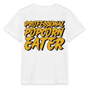 Professional Popcorn Eater - Stanley/Stella MINI CREATOR Kids’ T-Shirt - white - Front - Maike (125cm)