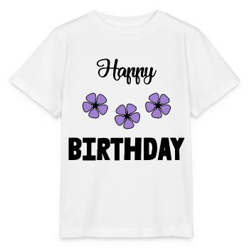 ALLES GUTE ZUM GEBURTSTAG!. ALLES GUTE ZUM GEBURTSTAG!. JAHRESTAG. - Stanley/Stella Kinder T-Shirt MINI CREATOR  - Weiß - Vorne - Maike (125cm)