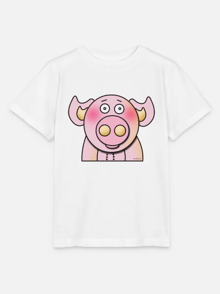 Schweinchen - Stanley/Stella Kinder T-Shirt MINI CREATOR  - Weiß