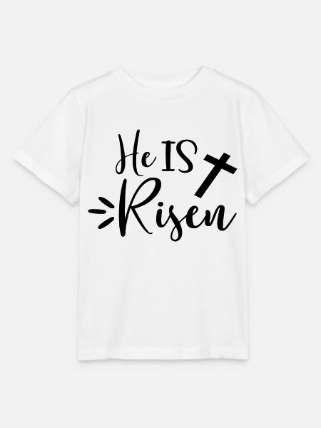He Is Risen - Stanley/Stella Kinder T-Shirt MINI CREATOR  - Weiß
