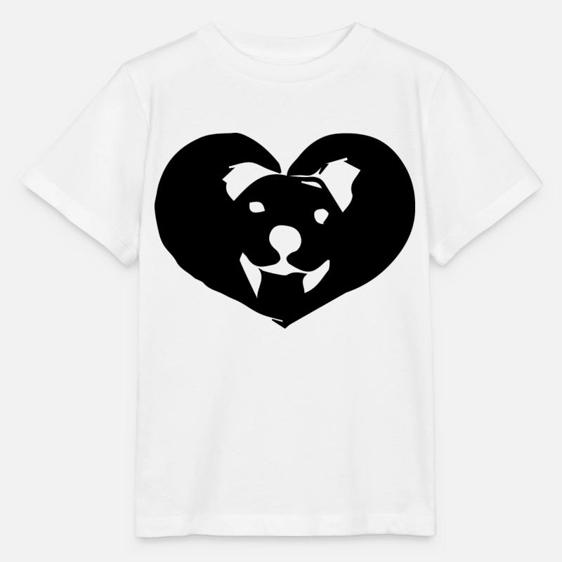 Hund Chien - T-shirt bio MINI CREATOR Stanley/Stella Enfant - blanc