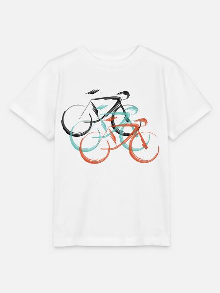 Rennrad Skizze - Stanley/Stella Kinder T-Shirt MINI CREATOR - Weiß