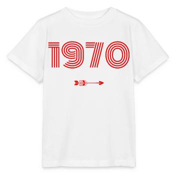 Born in 1970 - Stanley/Stella MINI CREATOR Kids’ T-Shirt - white - Front - Maike (125cm)