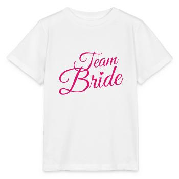 Team Bride - Stanley/Stella Kinder T-Shirt MINI CREATOR  - Weiß - Vorne - Maike (125cm)