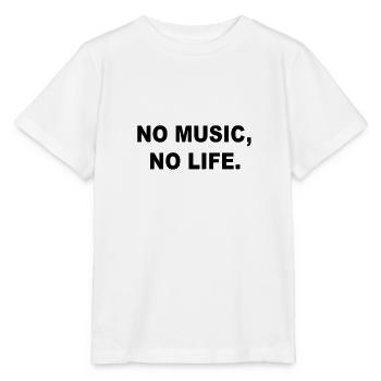 no music no life tshirt desing - Stanley/Stella Kinder T-Shirt MINI CREATOR  - Weiß - Vorne - Maike (125cm)