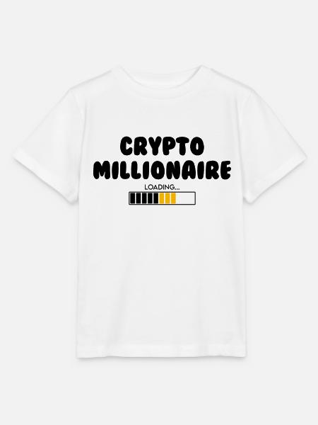 crypto millionaire loading - Stanley/Stella Kinder T-Shirt MINI CREATOR - Weiß