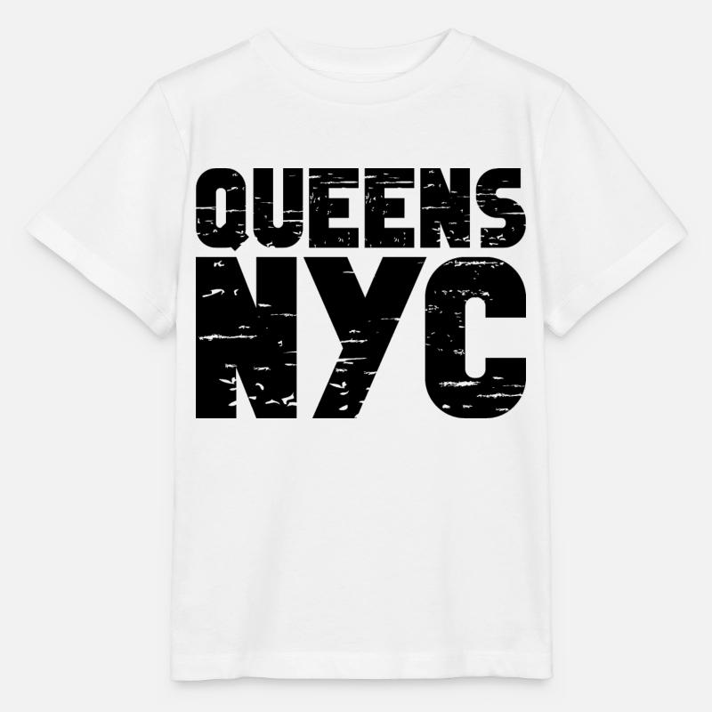 Queens NYC - T-shirt bio MINI CREATOR Stanley/Stella Enfant - blanc