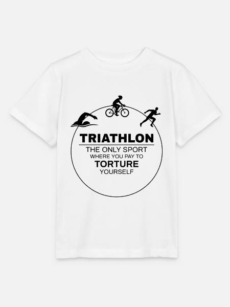 Schwimmen, Radfahren, Laufen, Triathlon, Triathlet, Leichtathletik - Stanley/Stella Kinder T-Shirt MINI CREATOR - Weiß