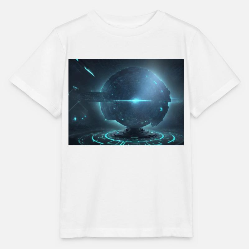 Synthèse de l’avenir de la technologie - T-shirt bio MINI CREATOR Stanley/Stella Enfant - blanc