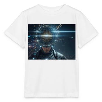 Synthèse de l’avenir de la technologie - T-shirt bio MINI CREATOR Stanley/Stella Enfant - blanc - Devant - Maike (125cm)